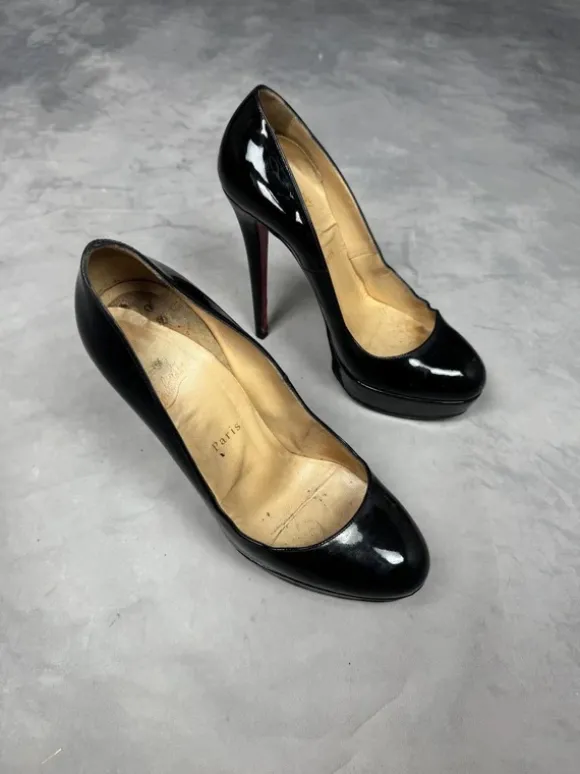 Christian Louboutin women’s high heels shoes sz 38eu 24cm black