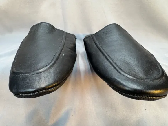 Christopher Hayes D 43 - 44 Herren Leder Hausschuhe, Mens Leather Slippers