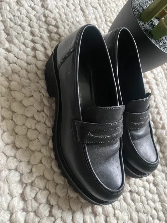 Chunky Loafer schwarz Preppy Old Money Style Gr. 37