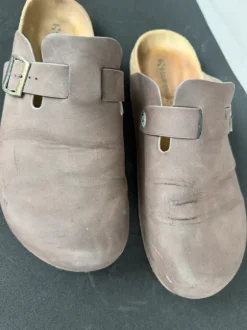 Ciabatte Sabot Superga in pelle marrone – taglia 43