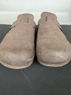 Ciabatte Sabot Superga in pelle marrone – taglia 43