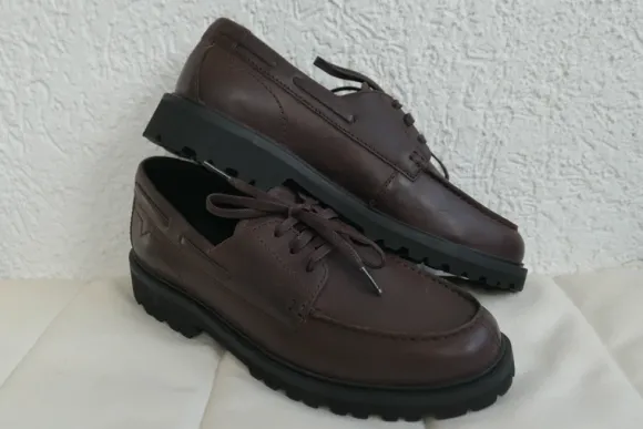 Clarks Collection Herren Schuhe Sample RAR Berwick Boat Brown Leather Gr. 42 UK 8 Neu