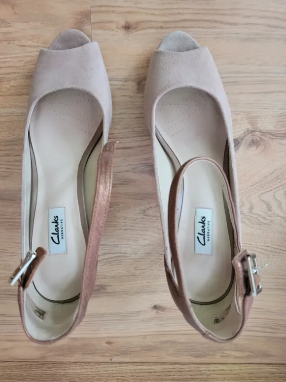 Clarks 'Kendra Ella' beige/bronze Gr. 42