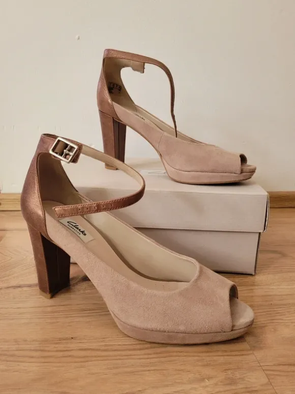 Clarks 'Kendra Ella' beige/bronze Gr. 42