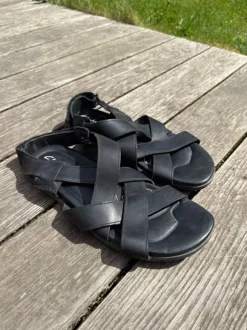 clarks leder sandalen