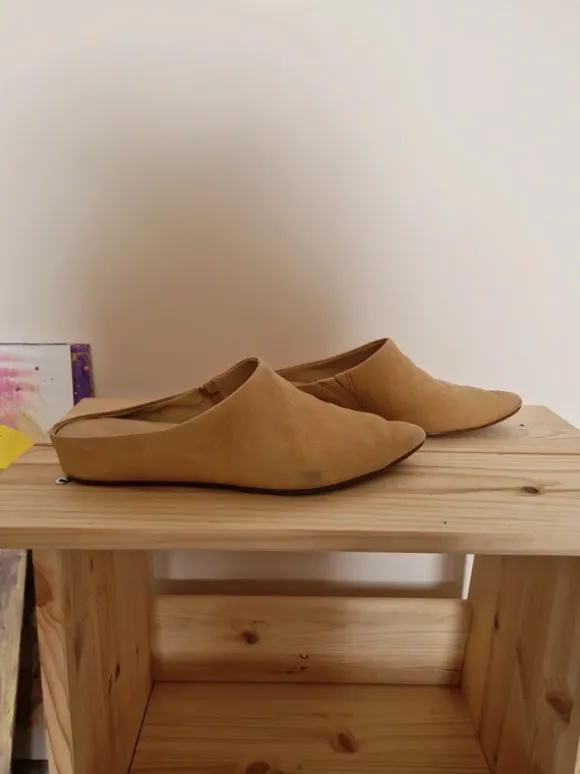 Clarks Pantolette/Sabot weiches Leder beige 41