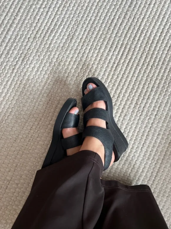 Clarks sandalen leer