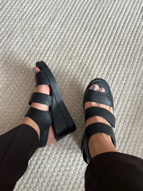 Clarks sandalen leer