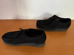 Clarks Wallabees 42 schwarz Wildleder Veloursleder