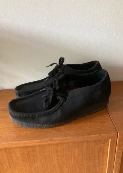 Clarks Wallabees 42 schwarz Wildleder Veloursleder