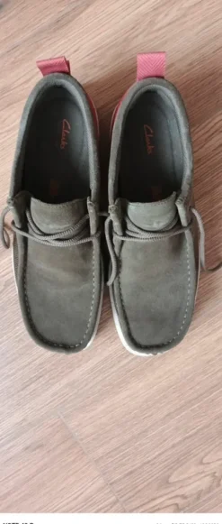 Clarks Wallabees in green