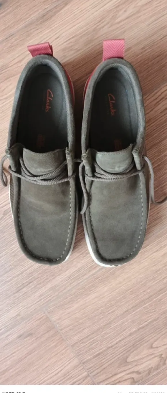 Clarks Wallabees in green