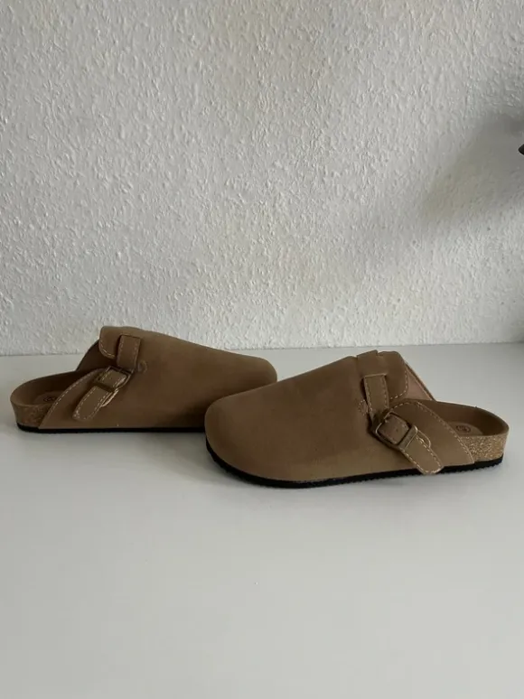 Clogs bunkel beige