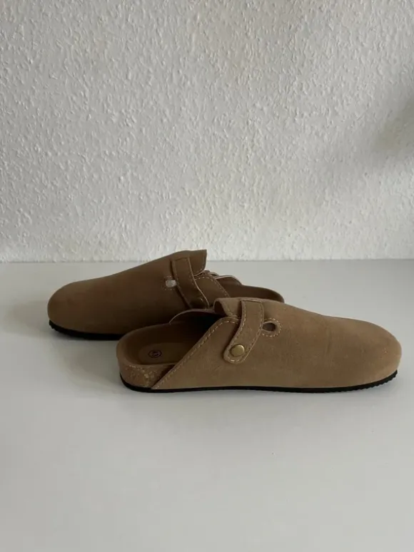 Clogs bunkel beige