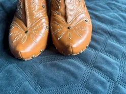 Clogs Leder und Holz