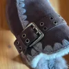 Clogs, Mou, Braun-Grau, Gr. 41, Fell auf Innenseite, sehr gut