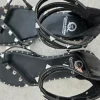 Coole Goth Sandalen/Zehen-Treter, Größe 38, mit Nieten