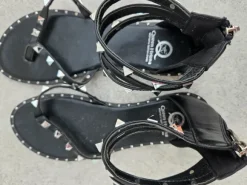 Coole Goth Sandalen/Zehen-Treter, Größe 38, mit Nieten