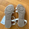 Creme farbene Gina Damen Sandalen Gr. 40