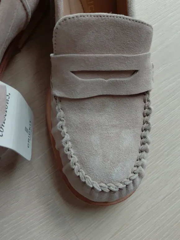 #Crickit #loafer #Trend #nude #beige #39 #neu #leder #wildleder #hochwertig #luxus