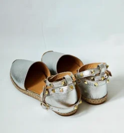 Damen -Espadrilles aus echtem Leder