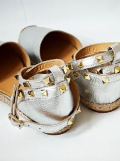 Damen -Espadrilles aus echtem Leder