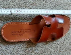 Damen Leder Pantoletten Größe 40