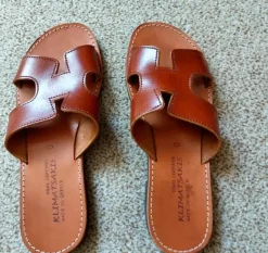 Damen Leder Pantoletten Größe 40