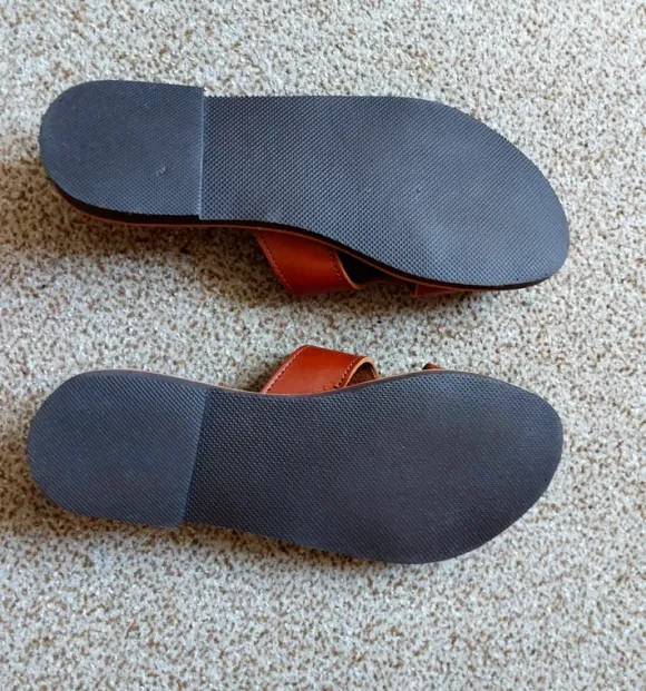 Damen Leder Pantoletten Größe 40