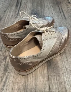 Damen Loafer rosé metallic Gr.37