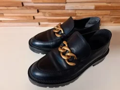 Damen Loafer schwarz Gr. 39