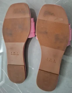 Damen Sandalen Schlappen Sommer Pink Rosa Mädchen Zara 39