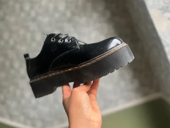Damen Schuhe Oxford Schuhe Plattfirm Halbschuh