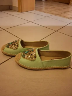 Damen-Espadrilles Marke Ani Pearl, mintgrün