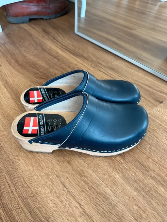 Danish clogs blue/petrol