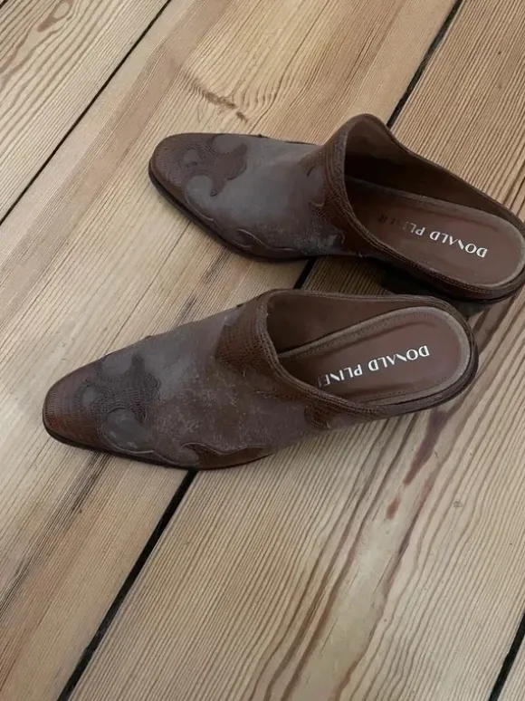 Donald Pliner mules western clogs Leder