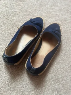 Donkerblauwe espadrilles