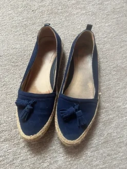 Donkerblauwe espadrilles