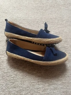 Donkerblauwe espadrilles