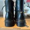 Dr. Martens Jadon II Mono Vegan Black Platform Boots EU38