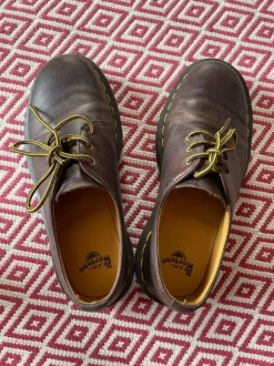 Dr Martens Leder Halbschuhe Braun 40