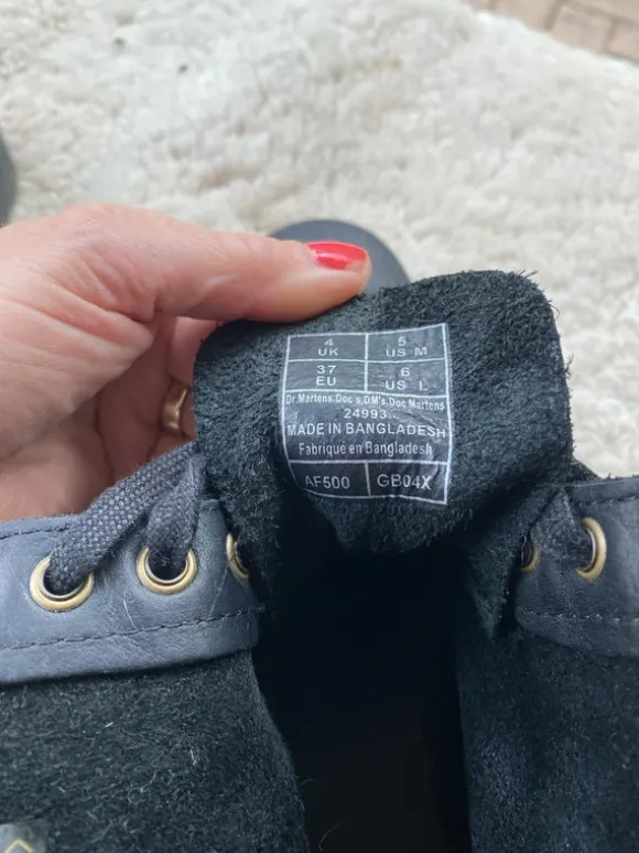 Dr. Martens Leder schwarz