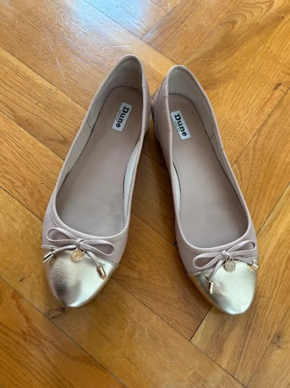 Dune Ballerinas Gr. 41 rosa/gold