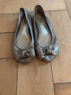 Dune Ballerinas, metallic-farbend, Gr. 39