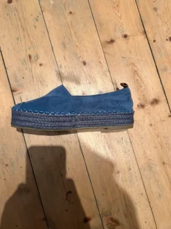 Dunkelblaue Espadrilles / Slipper in Wildleder-Optik 🌙