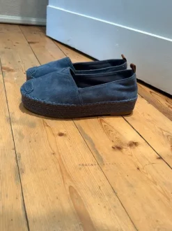 Dunkelblaue Espadrilles / Slipper in Wildleder-Optik 🌙
