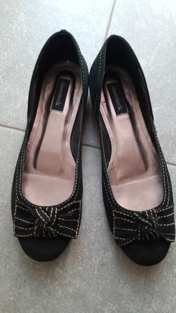 Echt #Leder 39 Ballerina mit Schleifen