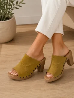 Echtleder Senfgelbe Sandalen von Gabor in 37,5
