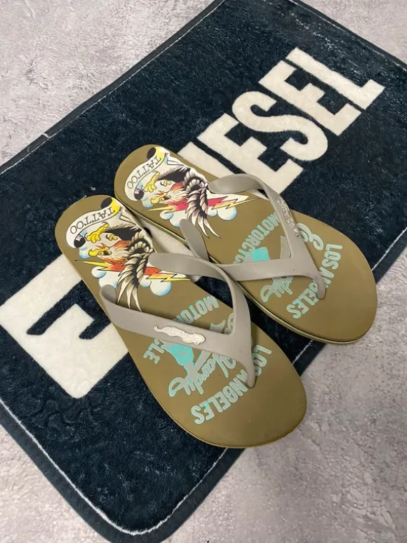 Ed Hardy Metal Logo Shoes Big Logo