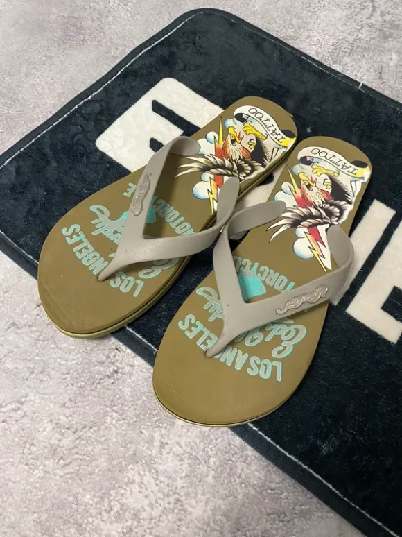 Ed Hardy Metal Logo Shoes Big Logo